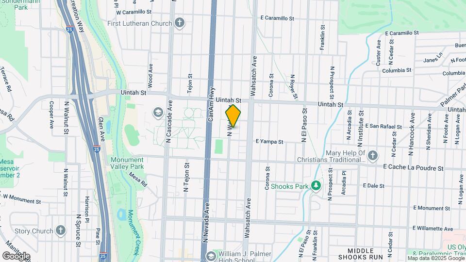 1015 N Weber St Mapa y Detalles de la Ubicación