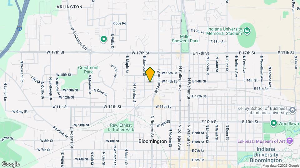 915 N Rogers St Map and Location Details