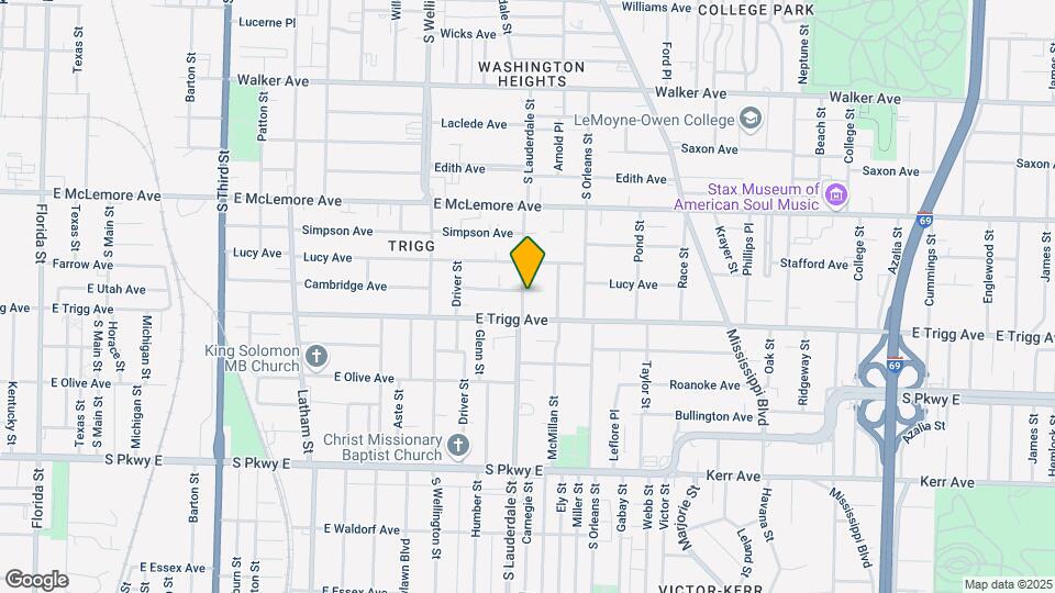 1254 S Lauderdale St Map and Location Details