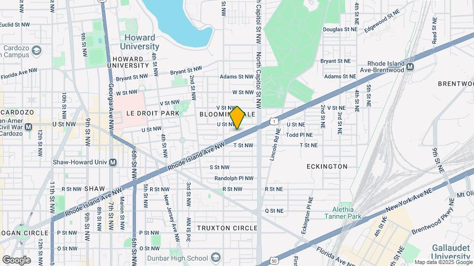 51 Rhode Island Ave NW Map and Location Details
