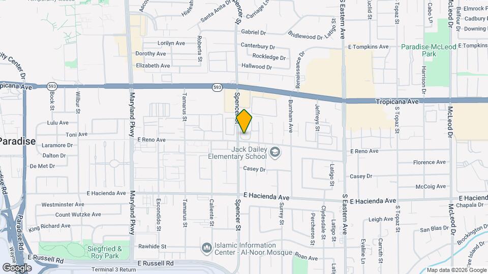 5096 Spencer St Map and Location Details