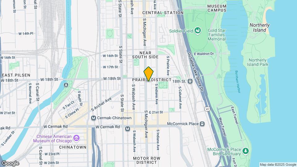 1819 S Michigan Ave Mapa y Detalles de la Ubicación