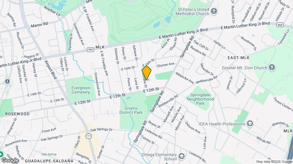 1301 Cometa St, Unit A Mapa y Detalles de la Ubicación