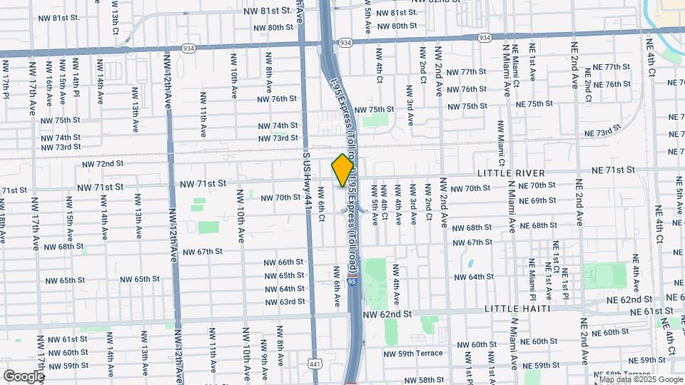 7012 NW 5th Pl Map and Location Details