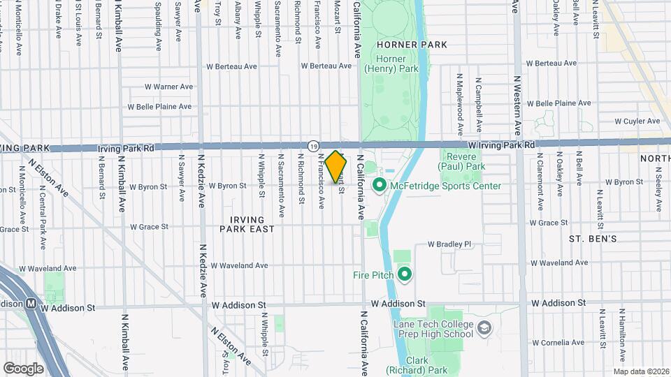 2835 W Byron St Map and Location Details