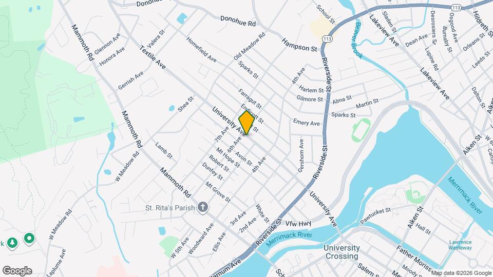 264 University Ave Map and Location Details