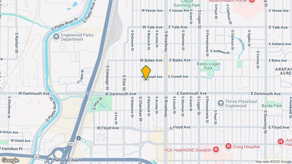 3035 S Bannock St Map and Location Details