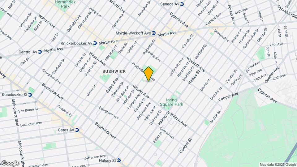 1372 Putnam Ave Map and Location Details