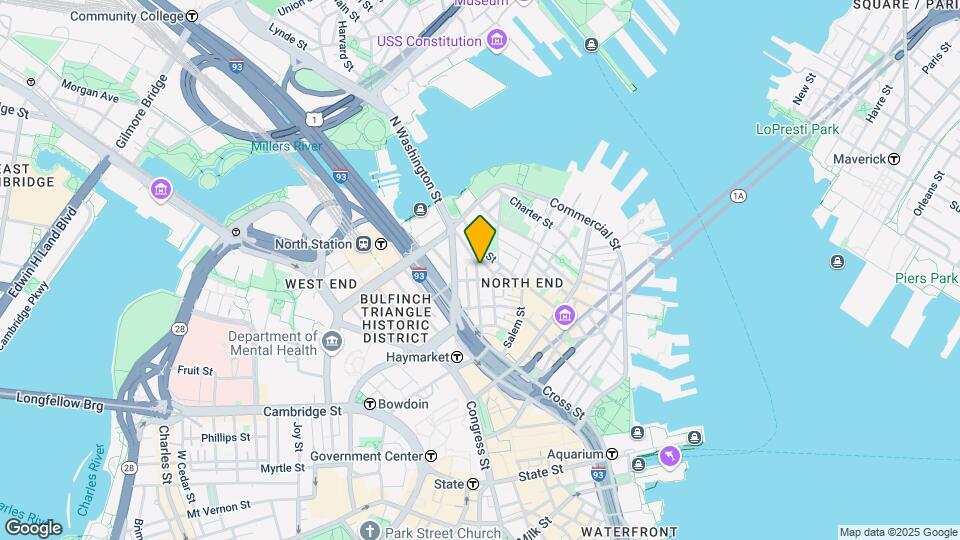 163 Endicott St, Unit 5R Mapa y Detalles de la Ubicación