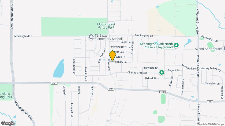 3010 Canary Ln Mapa y Detalles de la Ubicación