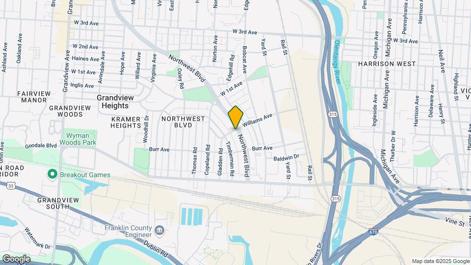 899-905 Northwest Blvd Mapa y Detalles de la Ubicación