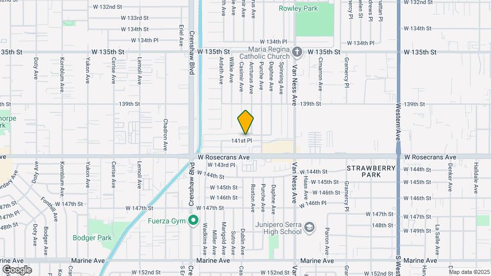 2617 W 141st Pl Map and Location Details