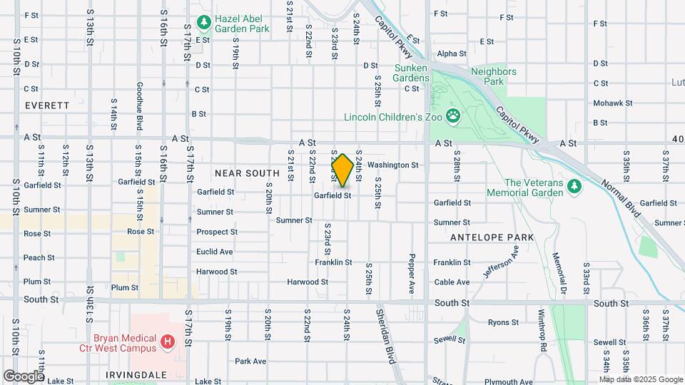 2310 Garfield St Map and Location Details