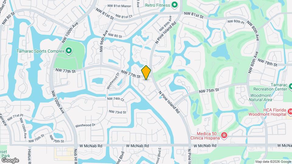 7651 NW 88th Terrace Map and Location Details