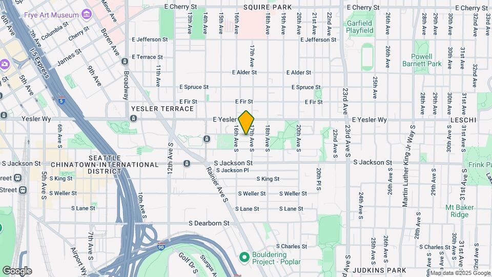 1615 S Washington St Map and Location Details