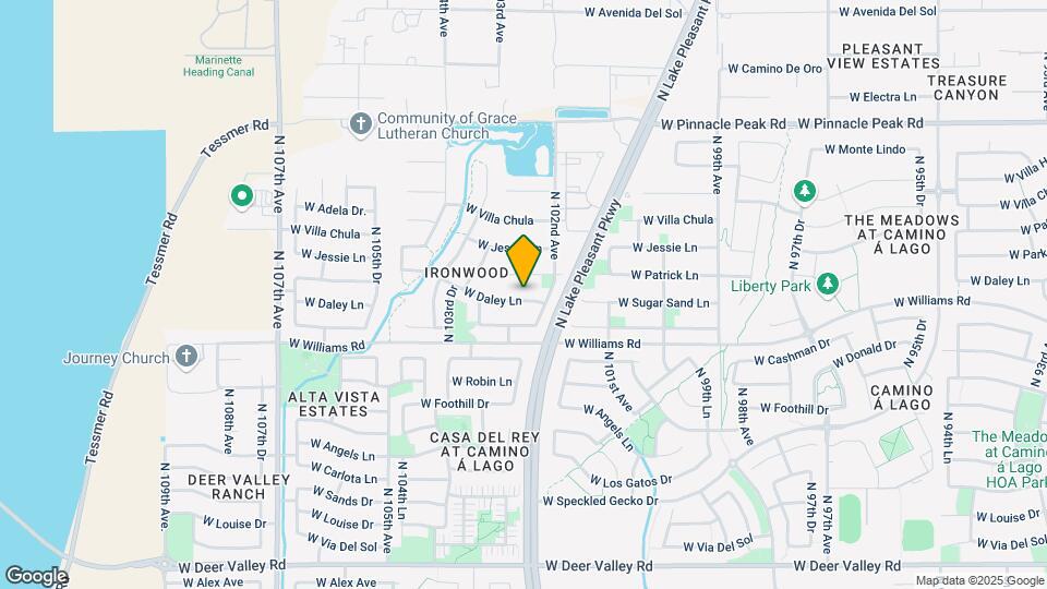 10222 W Daley Ln Map and Location Details