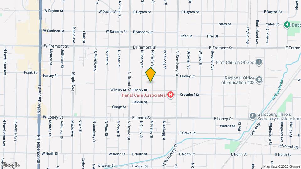 940 N Prairie St Map and Location Details