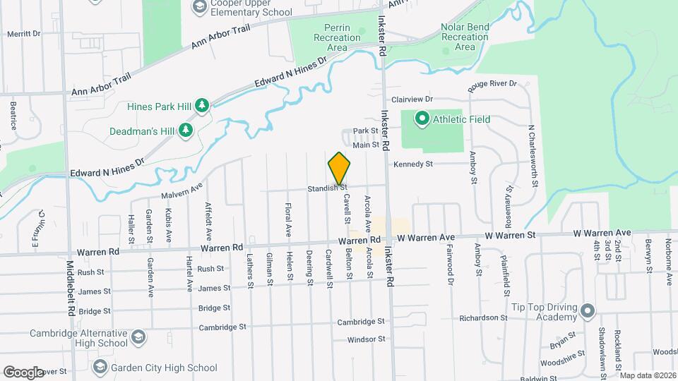 7451 Cavell St Map and Location Details