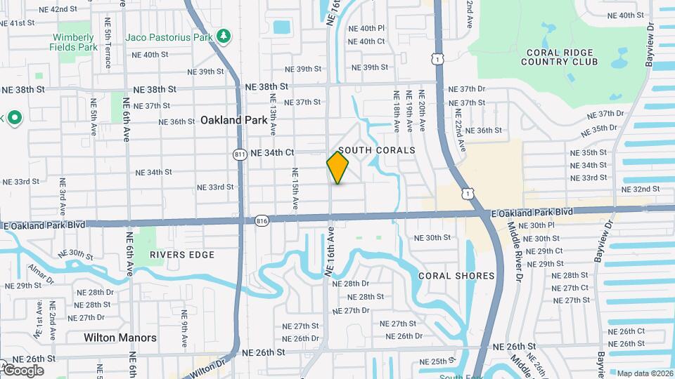 1618 NE 33rd St Map and Location Details