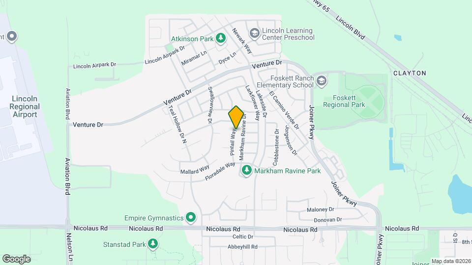 1375 Pintail Way Map and Location Details