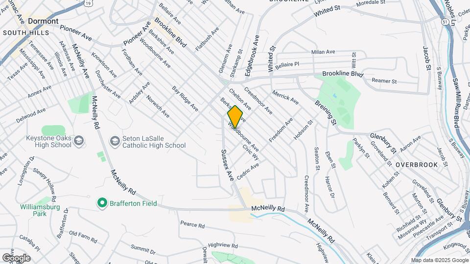 1140 Woodbourne Ave Map and Location Details