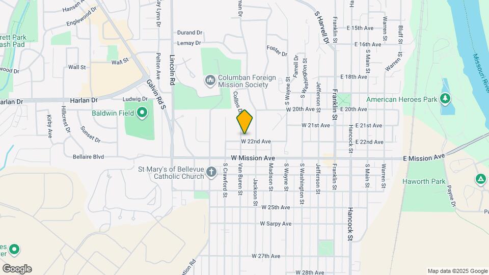 610 W 22nd Ave Map and Location Details