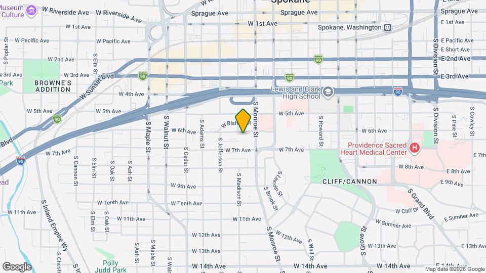 1023 W 6th Ave Mapa y Detalles de la Ubicación