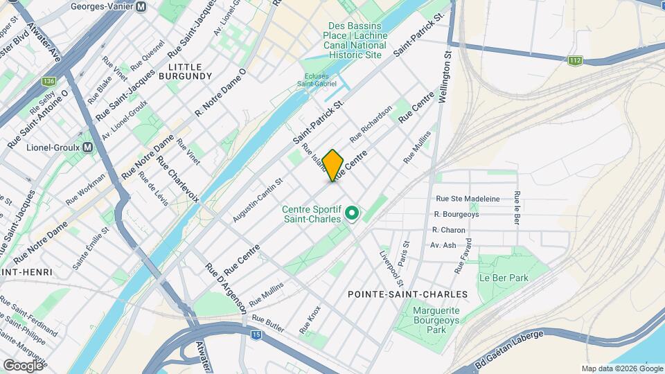 2116 Du Centre Rue Map and Location Details
