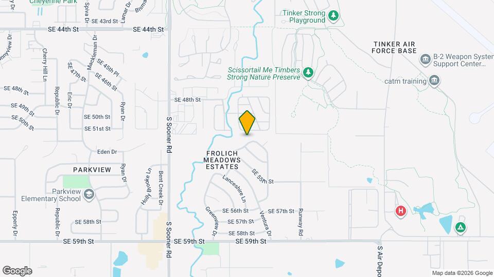 6105 Greenview Dr Map and Location Details