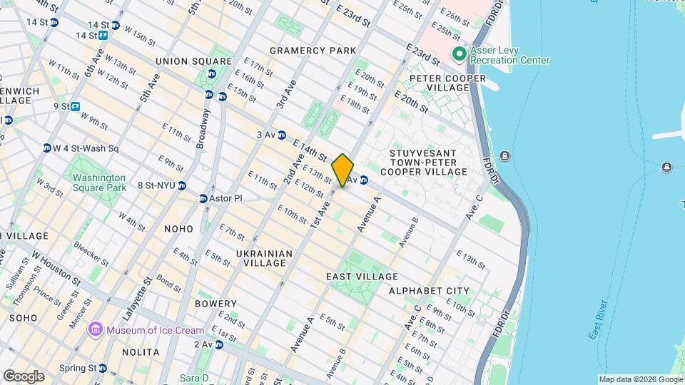 406 E 13th St Mapa y Detalles de la Ubicación