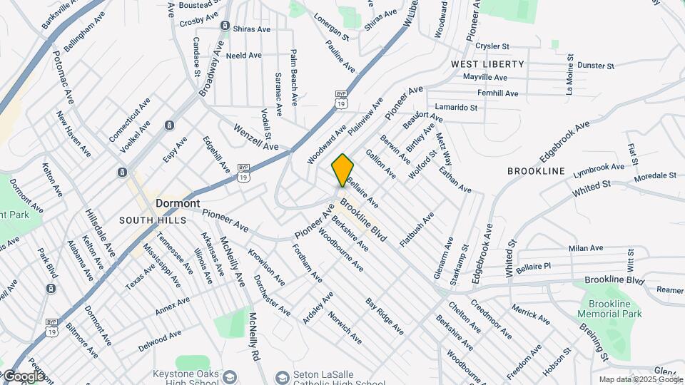 2533 Brookline Blvd Map and Location Details
