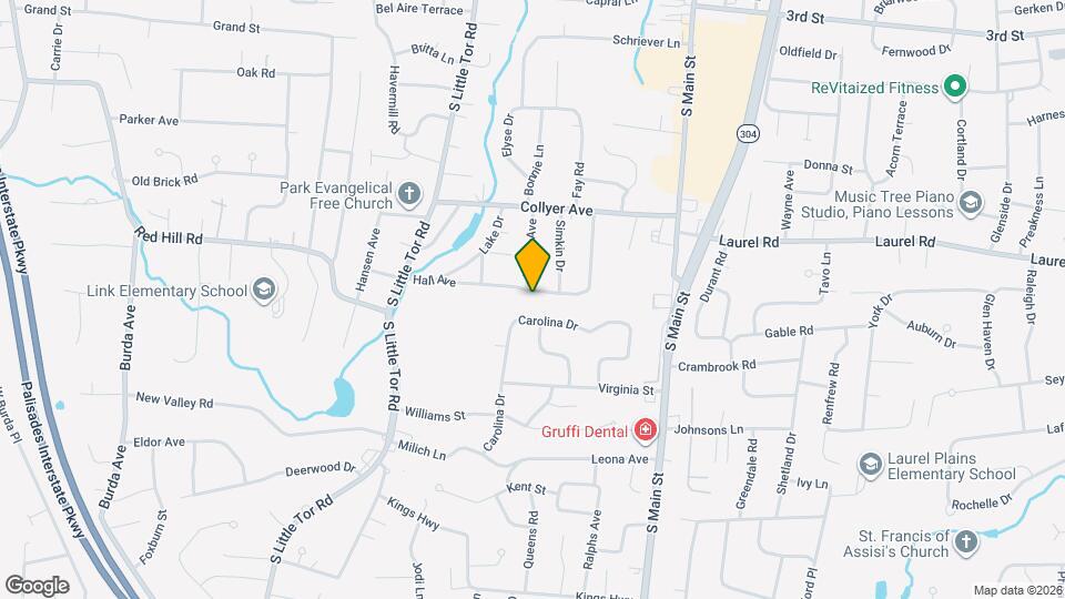 57 Hall Ave Map and Location Details