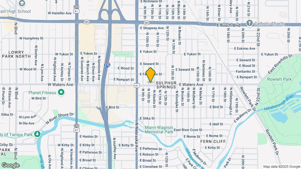 8401 N 10th St Map and Location Details