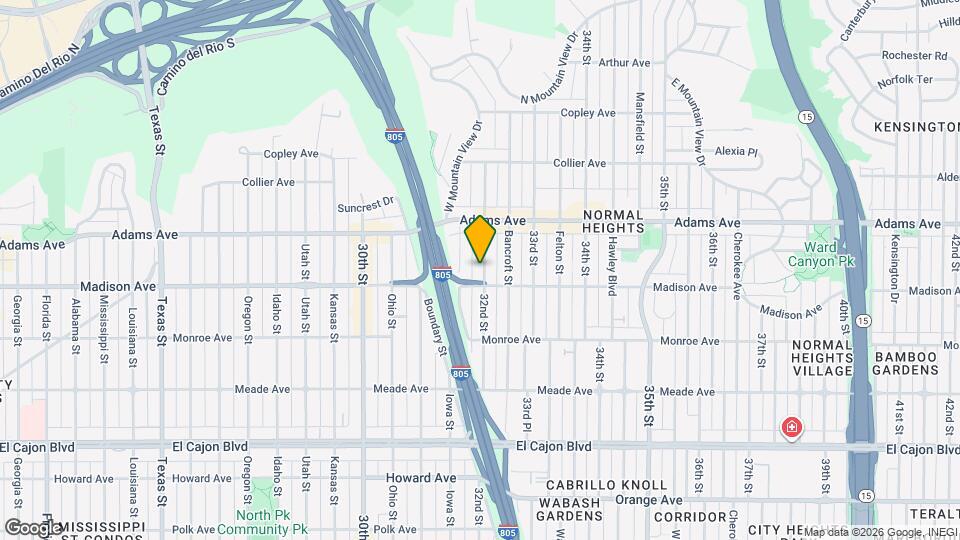 4624 32nd St Map and Location Details