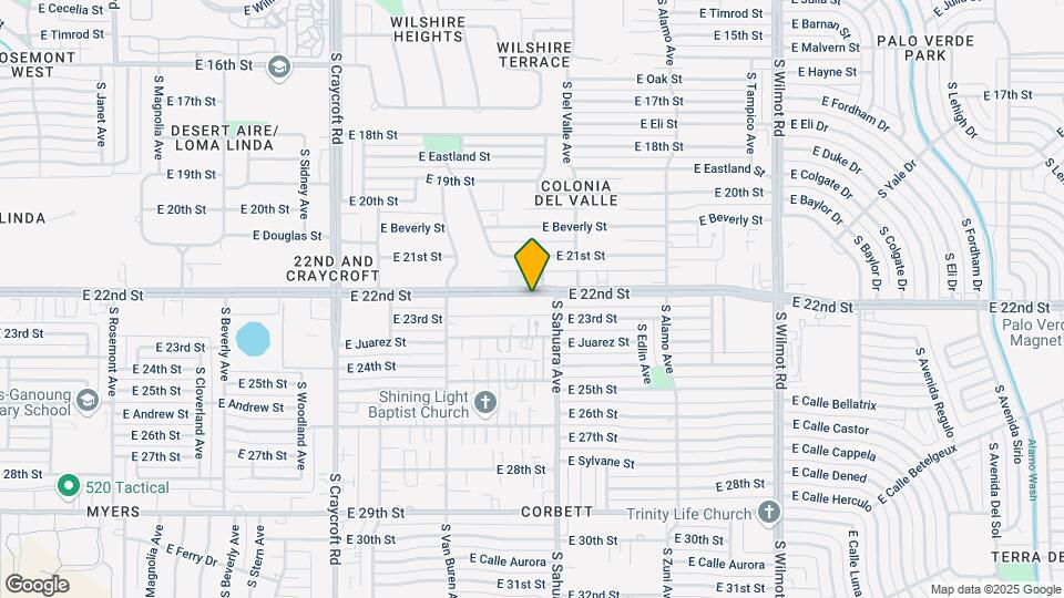 22nd St Apartments Map and Location Details