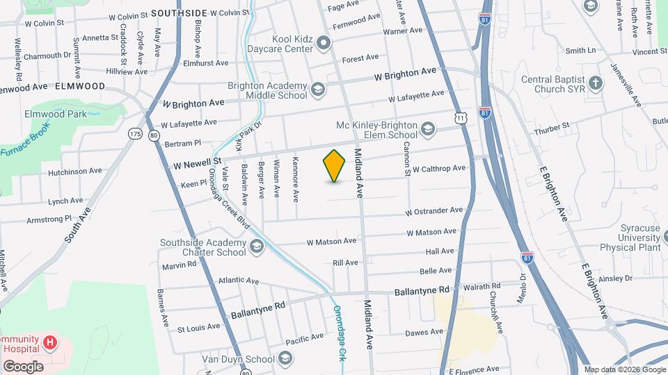 339 W Calthrop Ave Map and Location Details
