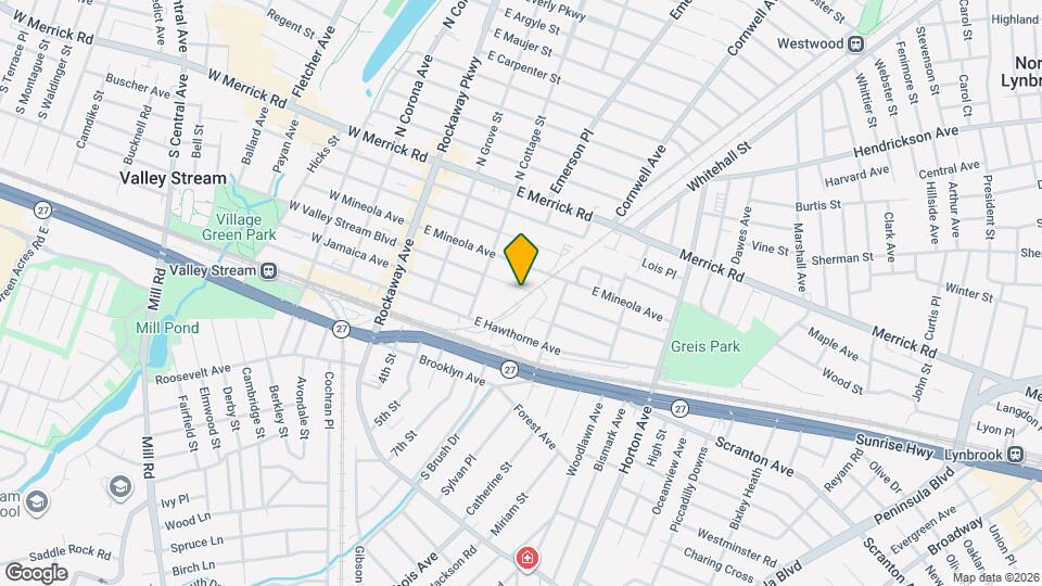 100 E Valley Stream Blvd Mapa y Detalles de la Ubicación