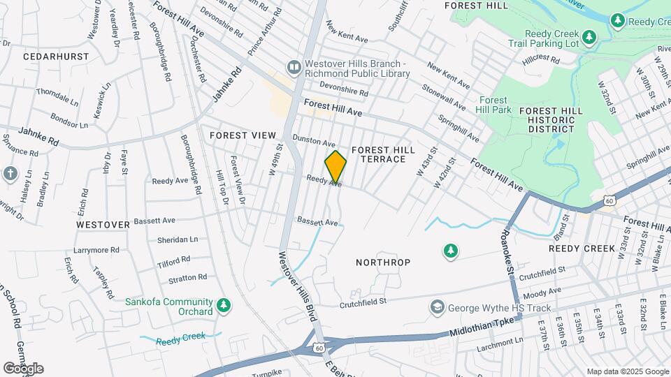 824 W 46th St Map and Location Details