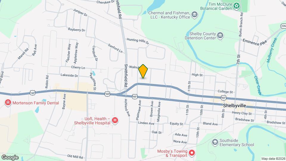 1313 Washington St Map and Location Details