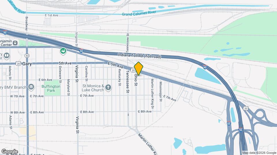 1308 E 6th Ave Map and Location Details