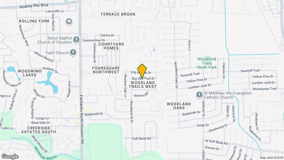 8123 Big Oak Trail Dr Map and Location Details