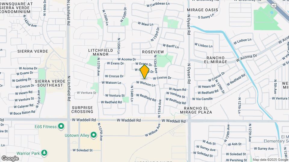 13402 W Watson Ln Map and Location Details