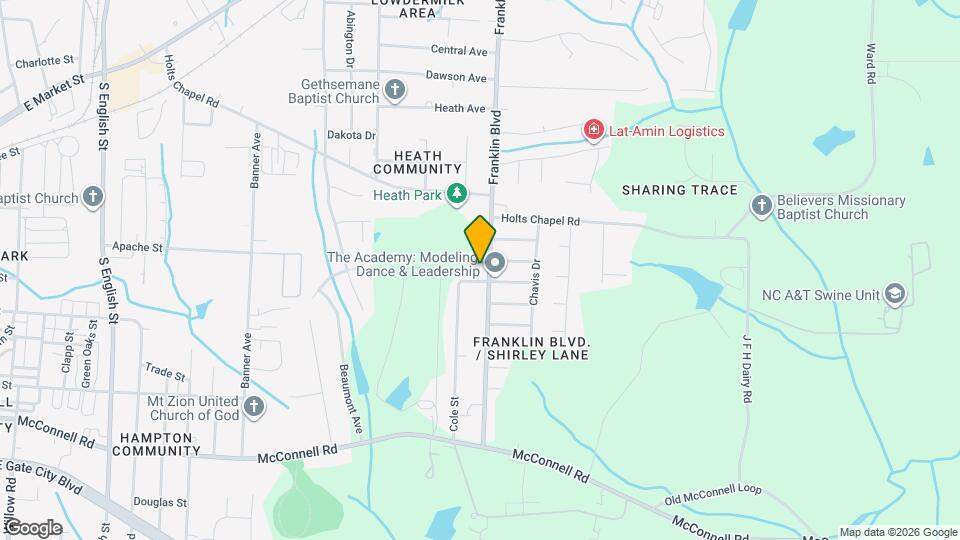 622 Franklin Blvd Map and Location Details