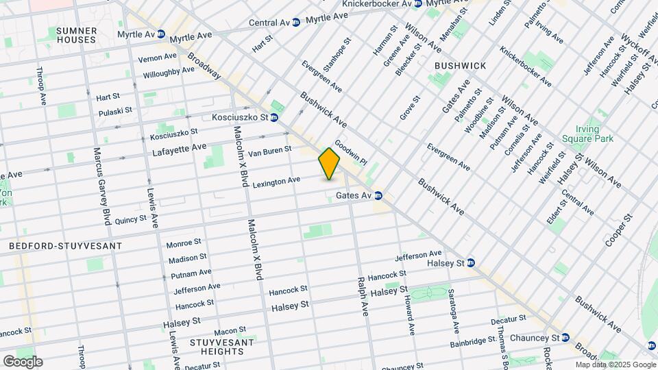 821 Quincy St Map and Location Details