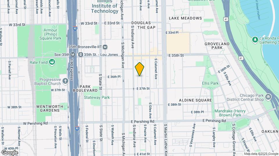 3612 S Prairie Ave Map and Location Details