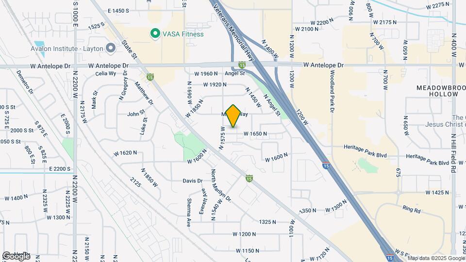 1526 W 1650 N Map and Location Details