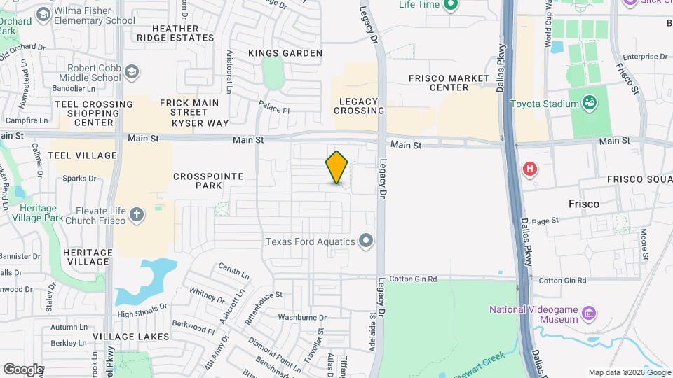 4349 Curtiss Dr Map and Location Details