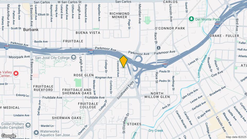 1533 Moorpark Ave Mapa y Detalles de la Ubicación