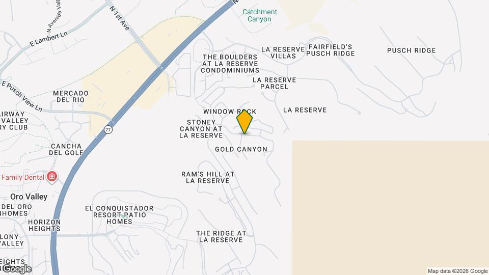 10414 N Gold Canyon Pl Mapa y Detalles de la Ubicación