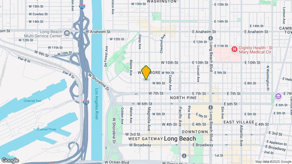 515 W 8th St Map and Location Details